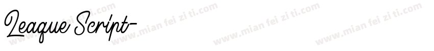 Leaque Script字体转换